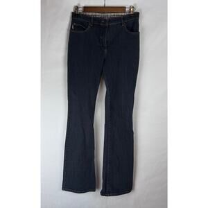 Burberry Women's Jeans Size 8 Flared in Black/Gray Denim